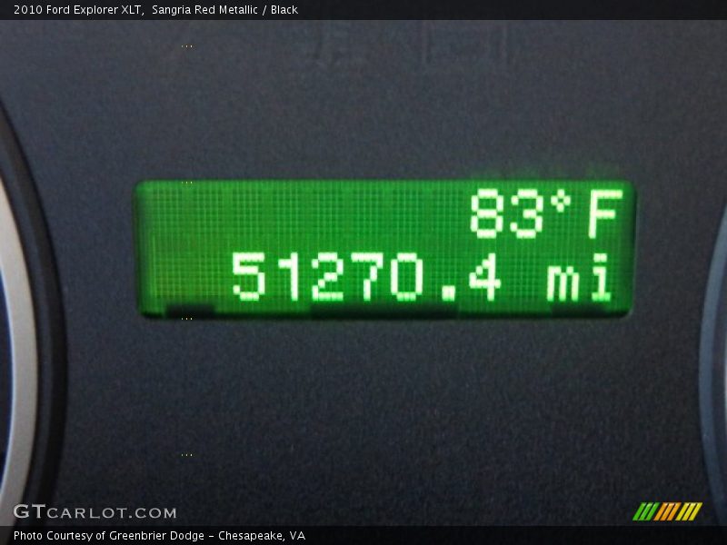 Sangria Red Metallic / Black 2010 Ford Explorer XLT