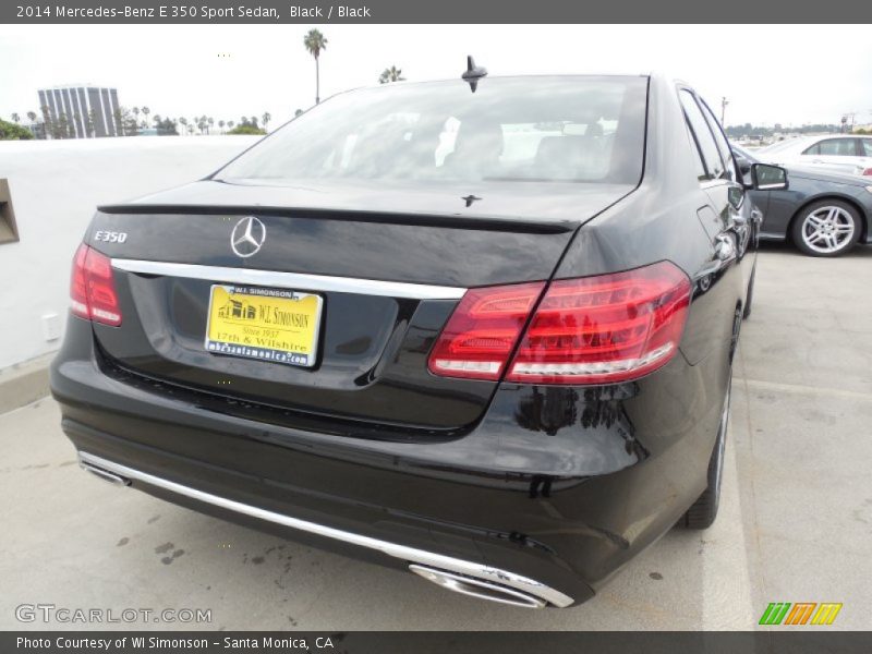 Black / Black 2014 Mercedes-Benz E 350 Sport Sedan