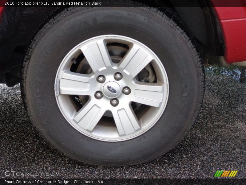 Sangria Red Metallic / Black 2010 Ford Explorer XLT
