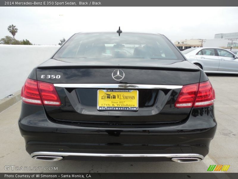 Black / Black 2014 Mercedes-Benz E 350 Sport Sedan