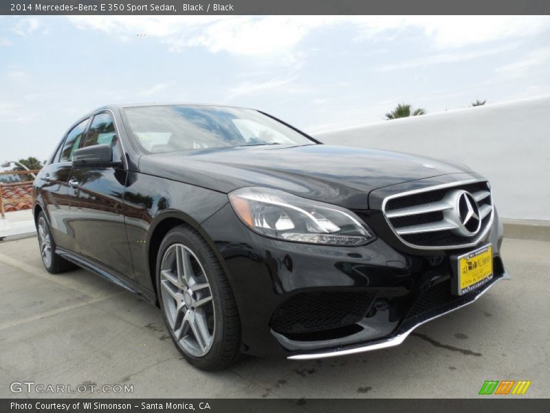 Black / Black 2014 Mercedes-Benz E 350 Sport Sedan