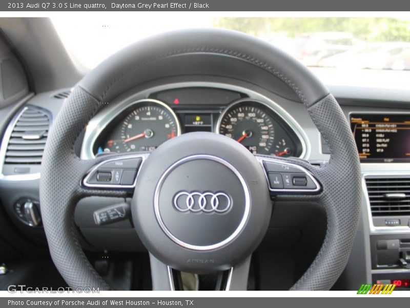 Daytona Grey Pearl Effect / Black 2013 Audi Q7 3.0 S Line quattro