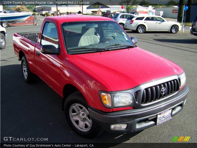 Radiant Red / Charcoal 2004 Toyota Tacoma Regular Cab