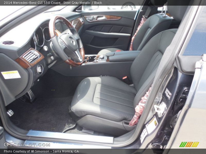 Steel Gray Metallic / Black 2014 Mercedes-Benz CLS 550 Coupe