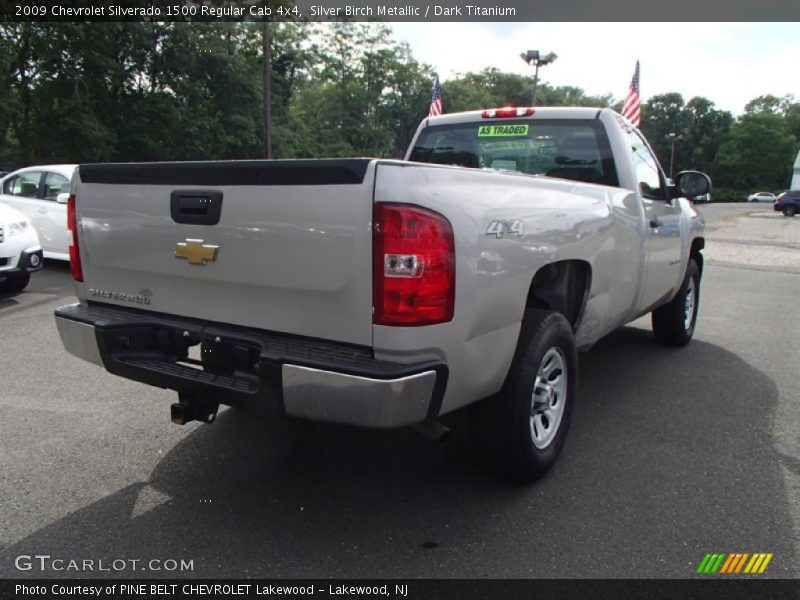 Silver Birch Metallic / Dark Titanium 2009 Chevrolet Silverado 1500 Regular Cab 4x4