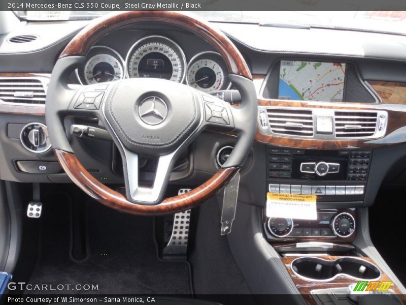 Steel Gray Metallic / Black 2014 Mercedes-Benz CLS 550 Coupe