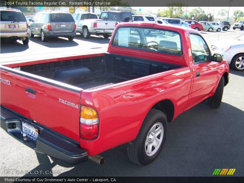 Radiant Red / Charcoal 2004 Toyota Tacoma Regular Cab