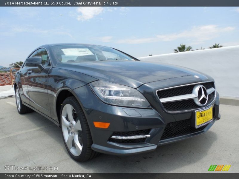 Steel Gray Metallic / Black 2014 Mercedes-Benz CLS 550 Coupe
