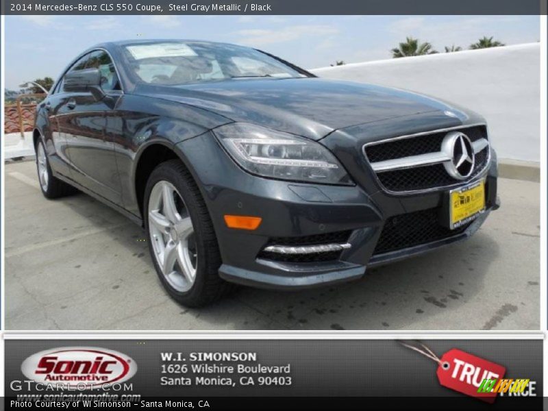 Steel Gray Metallic / Black 2014 Mercedes-Benz CLS 550 Coupe