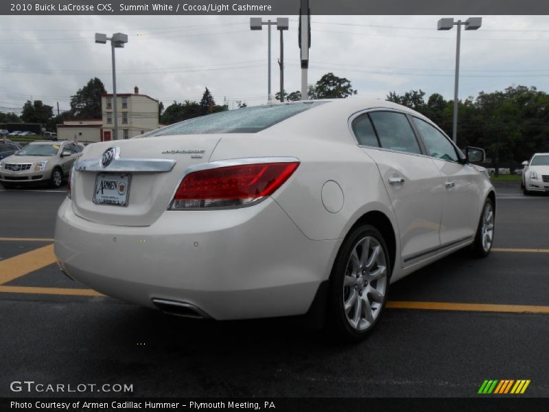 Summit White / Cocoa/Light Cashmere 2010 Buick LaCrosse CXS