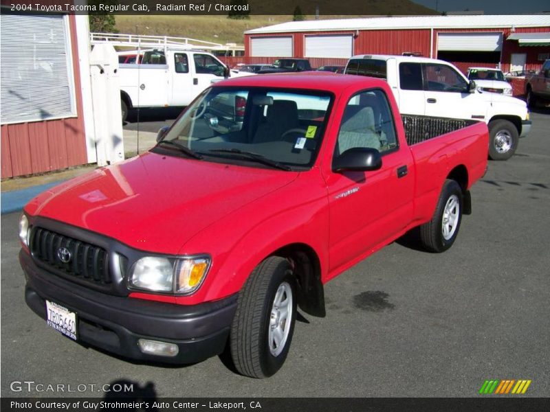 Radiant Red / Charcoal 2004 Toyota Tacoma Regular Cab