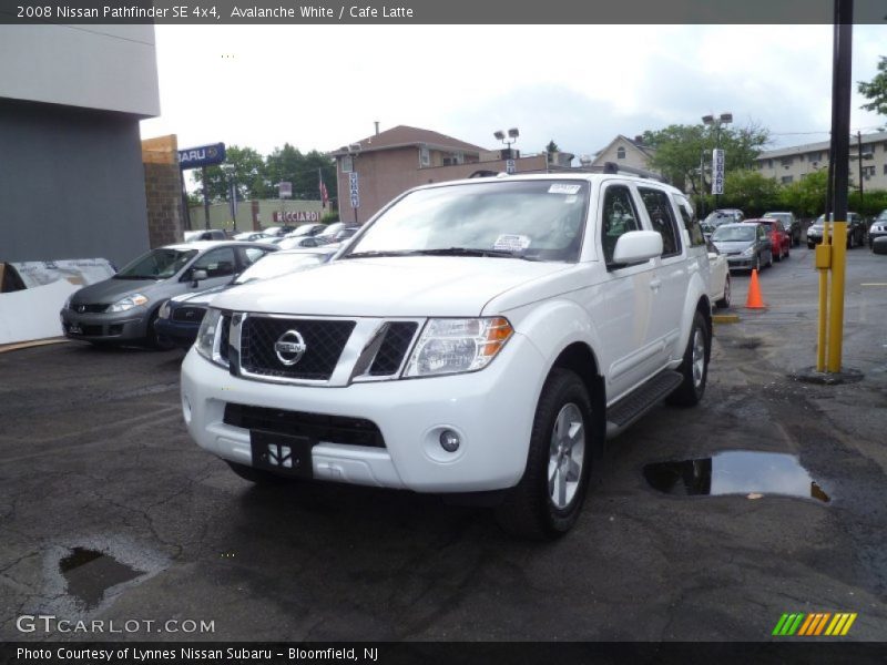 Avalanche White / Cafe Latte 2008 Nissan Pathfinder SE 4x4