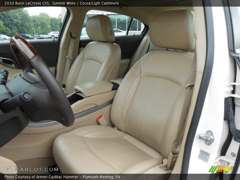 Summit White / Cocoa/Light Cashmere 2010 Buick LaCrosse CXS