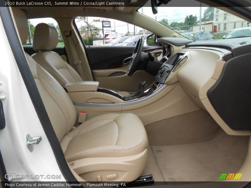 Summit White / Cocoa/Light Cashmere 2010 Buick LaCrosse CXS