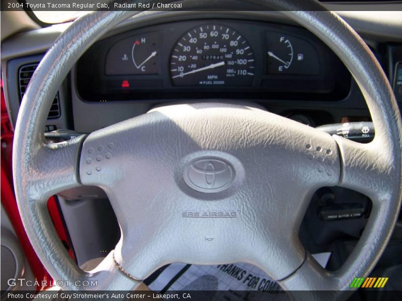 Radiant Red / Charcoal 2004 Toyota Tacoma Regular Cab