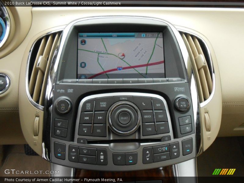 Summit White / Cocoa/Light Cashmere 2010 Buick LaCrosse CXS