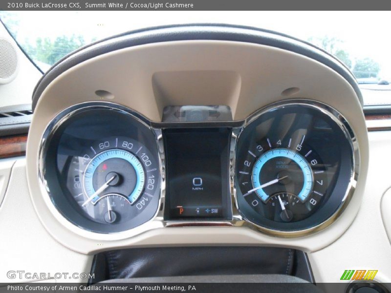 Summit White / Cocoa/Light Cashmere 2010 Buick LaCrosse CXS