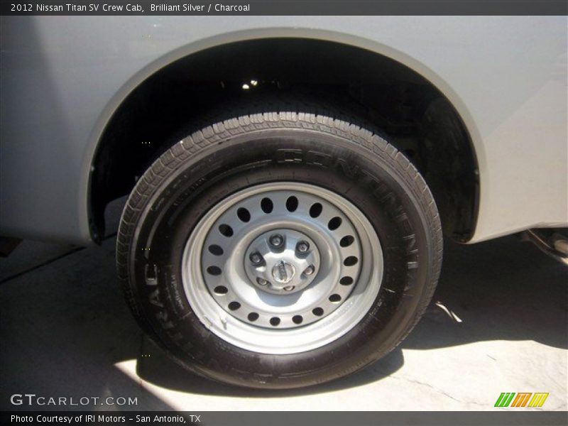 Brilliant Silver / Charcoal 2012 Nissan Titan SV Crew Cab