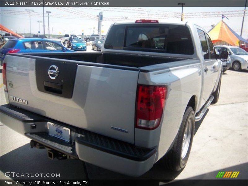 Brilliant Silver / Charcoal 2012 Nissan Titan SV Crew Cab