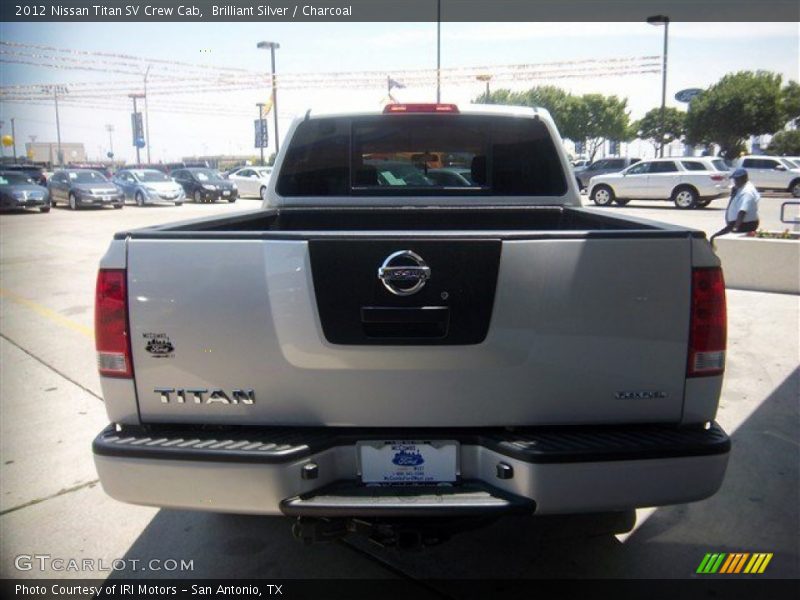 Brilliant Silver / Charcoal 2012 Nissan Titan SV Crew Cab