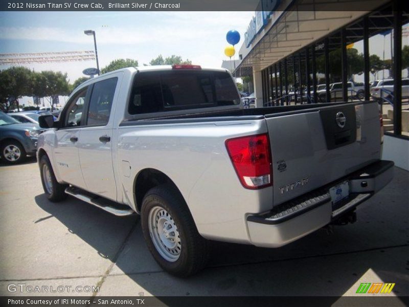 Brilliant Silver / Charcoal 2012 Nissan Titan SV Crew Cab
