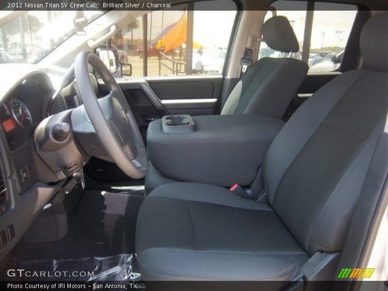 Brilliant Silver / Charcoal 2012 Nissan Titan SV Crew Cab