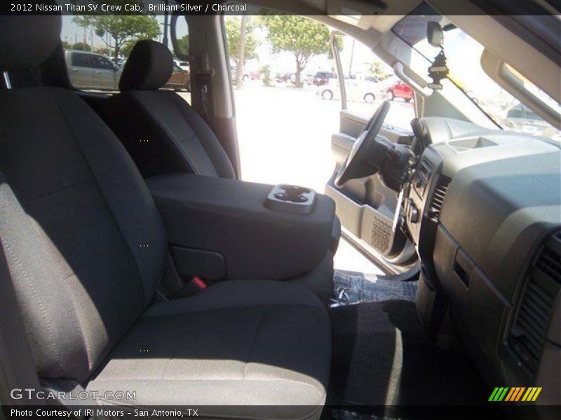 Brilliant Silver / Charcoal 2012 Nissan Titan SV Crew Cab
