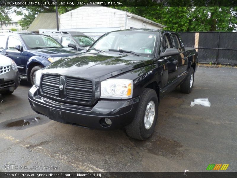Black / Medium Slate Gray 2006 Dodge Dakota SLT Quad Cab 4x4