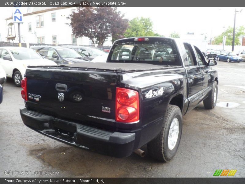 Black / Medium Slate Gray 2006 Dodge Dakota SLT Quad Cab 4x4