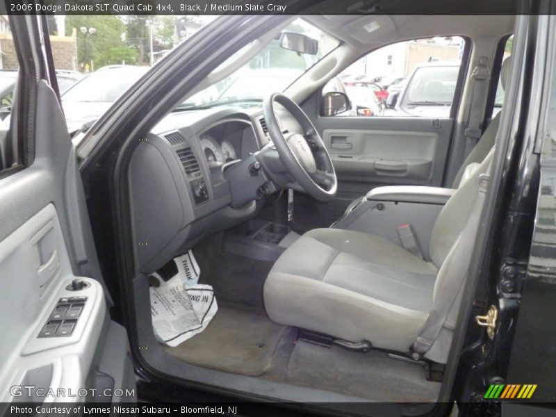 Black / Medium Slate Gray 2006 Dodge Dakota SLT Quad Cab 4x4