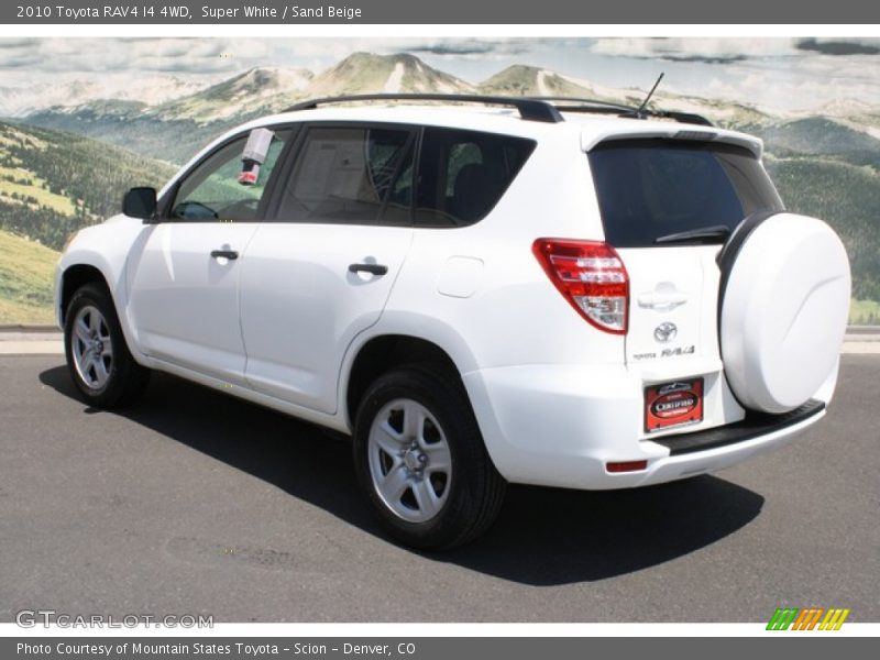Super White / Sand Beige 2010 Toyota RAV4 I4 4WD