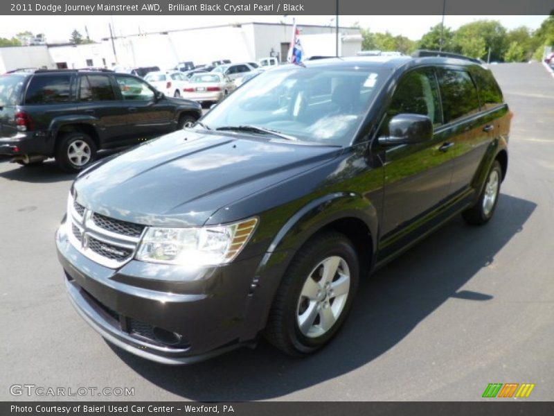 Brilliant Black Crystal Pearl / Black 2011 Dodge Journey Mainstreet AWD