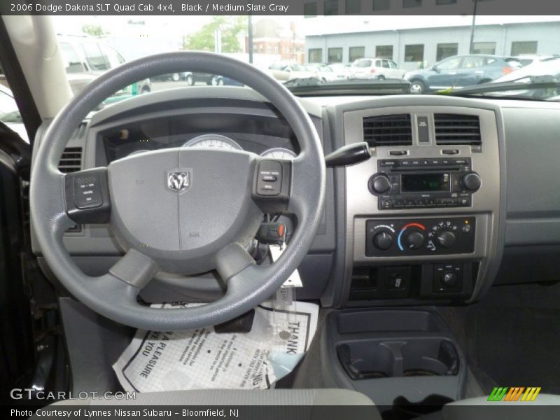 Black / Medium Slate Gray 2006 Dodge Dakota SLT Quad Cab 4x4