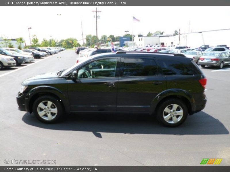 Brilliant Black Crystal Pearl / Black 2011 Dodge Journey Mainstreet AWD