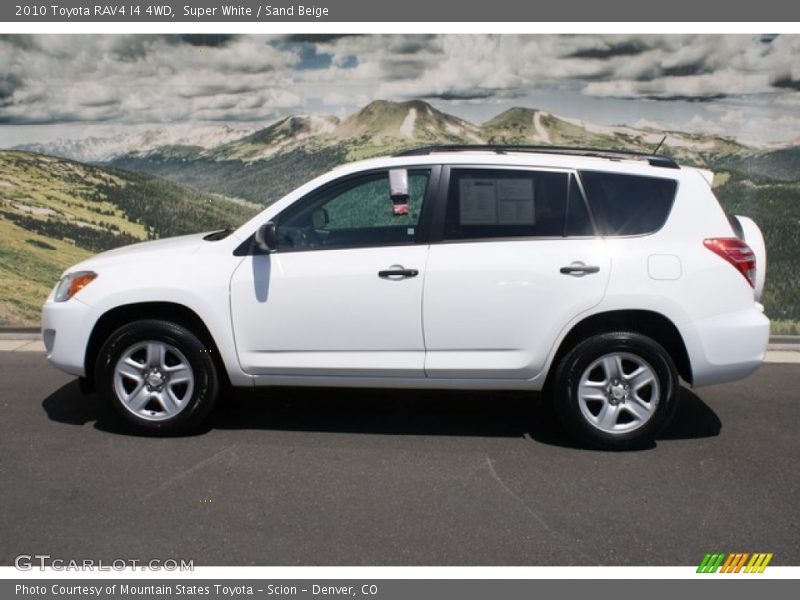 Super White / Sand Beige 2010 Toyota RAV4 I4 4WD