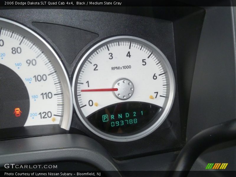 Black / Medium Slate Gray 2006 Dodge Dakota SLT Quad Cab 4x4