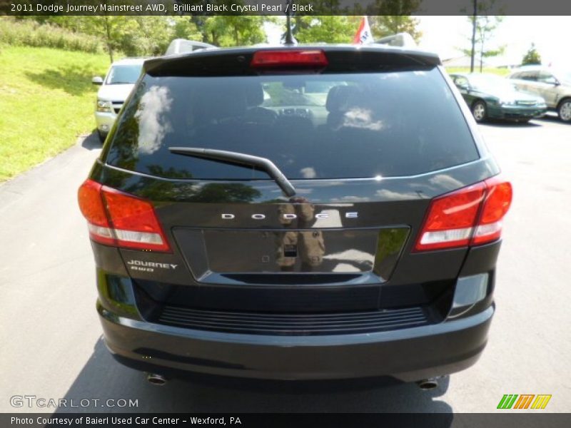 Brilliant Black Crystal Pearl / Black 2011 Dodge Journey Mainstreet AWD