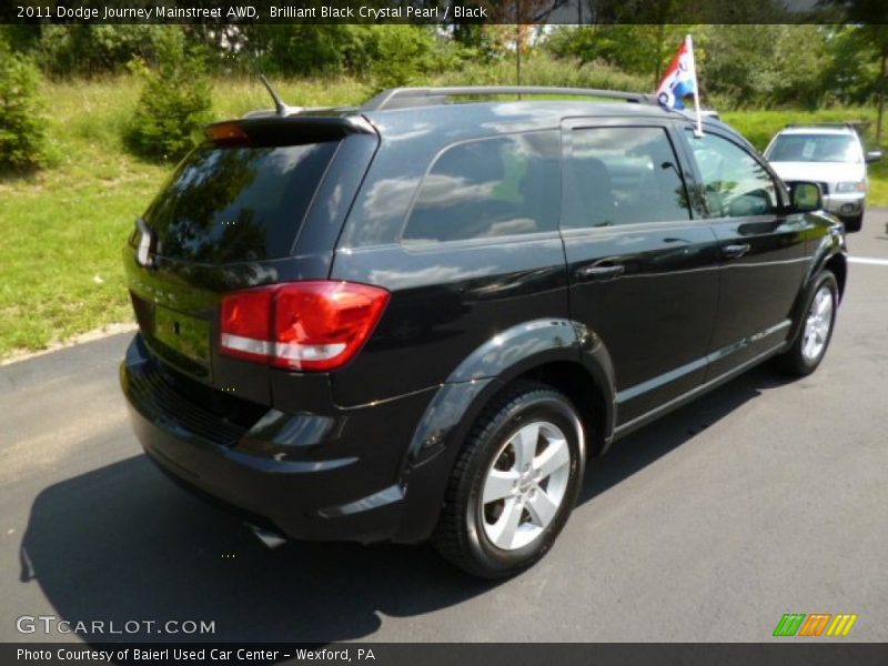 Brilliant Black Crystal Pearl / Black 2011 Dodge Journey Mainstreet AWD