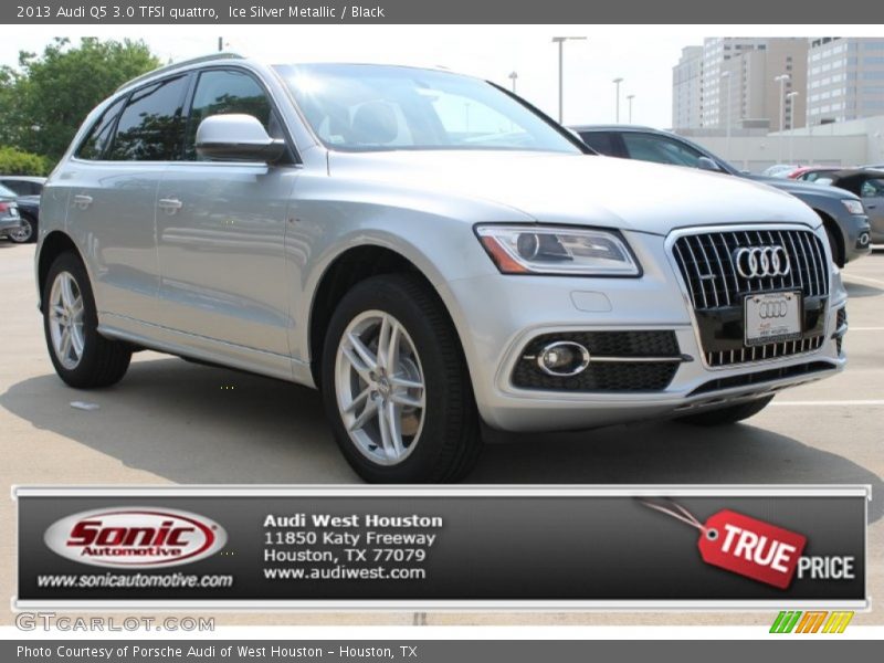 Ice Silver Metallic / Black 2013 Audi Q5 3.0 TFSI quattro