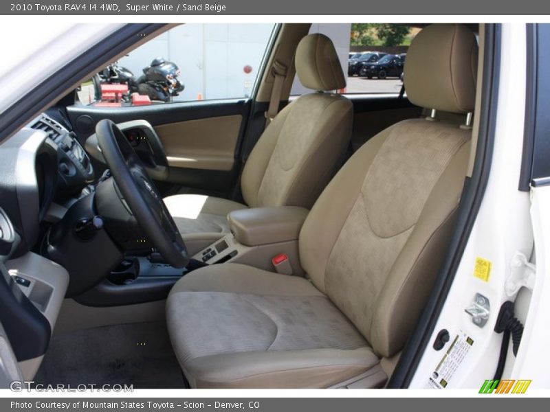 Super White / Sand Beige 2010 Toyota RAV4 I4 4WD