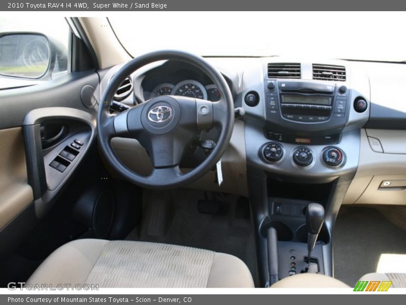 Super White / Sand Beige 2010 Toyota RAV4 I4 4WD