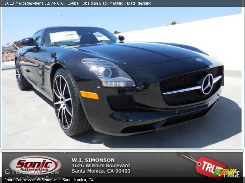 Obsidian Black Metallic / Black designo 2013 Mercedes-Benz SLS AMG GT Coupe