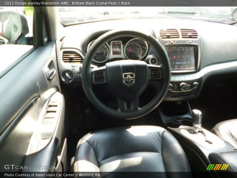 Brilliant Black Crystal Pearl / Black 2011 Dodge Journey Mainstreet AWD
