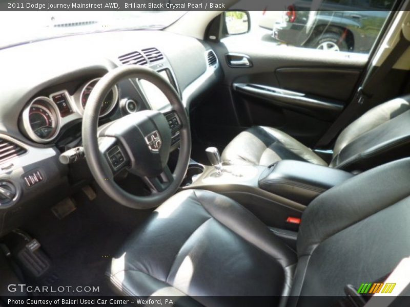 Brilliant Black Crystal Pearl / Black 2011 Dodge Journey Mainstreet AWD