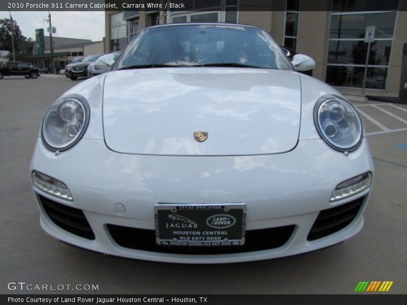 Carrara White / Black 2010 Porsche 911 Carrera Cabriolet