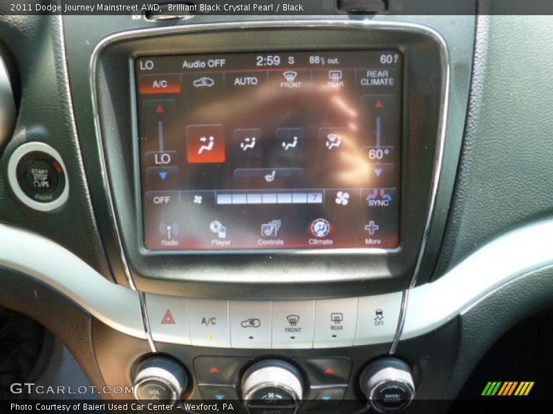 Controls of 2011 Journey Mainstreet AWD