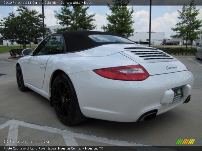 Carrara White / Black 2010 Porsche 911 Carrera Cabriolet