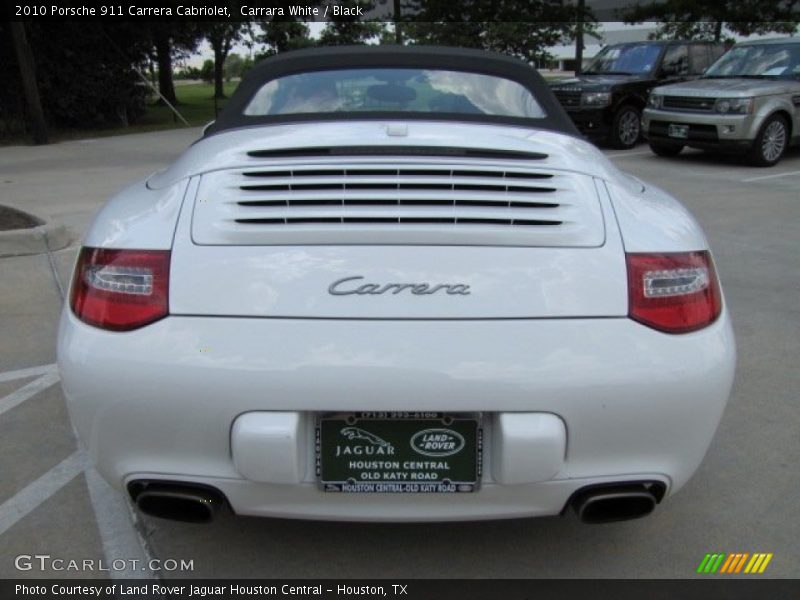 Carrara White / Black 2010 Porsche 911 Carrera Cabriolet