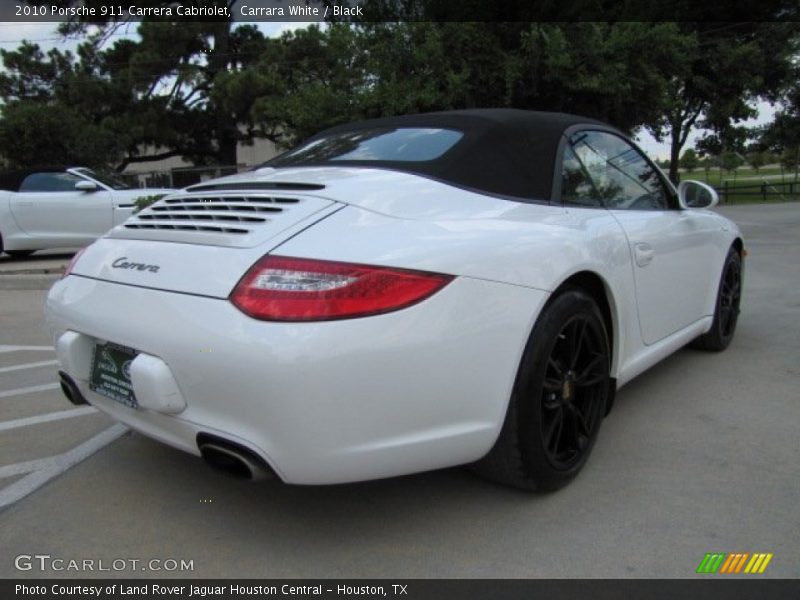 Carrara White / Black 2010 Porsche 911 Carrera Cabriolet