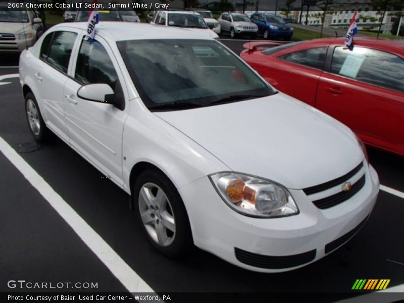 Summit White / Gray 2007 Chevrolet Cobalt LT Sedan